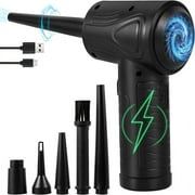 SPOORYYO High-Power Car Mounted Wireless Vacuum Cleaner with USB Charging for Multi-Surface Cleaning and Inflation